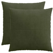 Presvlaka za jastuk 2 pcs ALMELO Zelena 65 x 65 cm Kord
