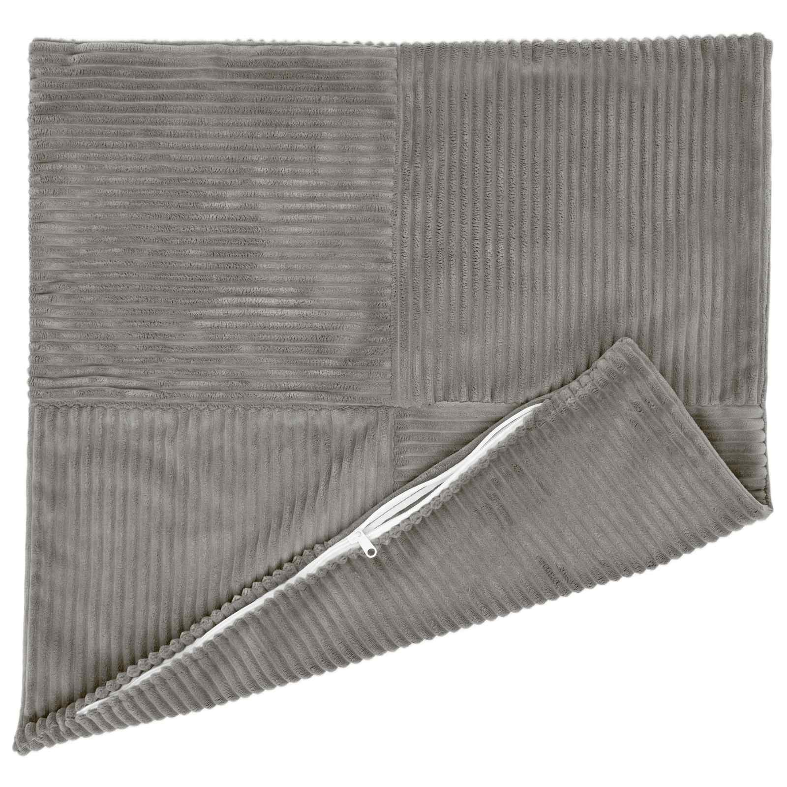 Presvlaka za jastuk 6 pcs ALMELO Svjetlosiva 70 x 70 cm Kord