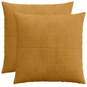 Presvlaka za jastuk 2 pcs ALMELO Žuta 70 x 70 cm Kord