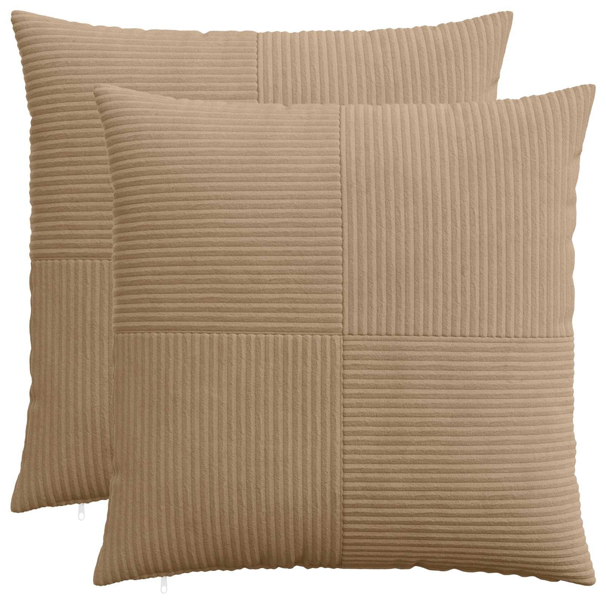 Presvlaka za jastuk 2 pcs ALMELO Smeđa 70 x 70 cm Kord