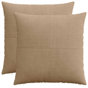 Presvlaka za jastuk 2 pcs ALMELO Smeđa 70 x 70 cm Kord