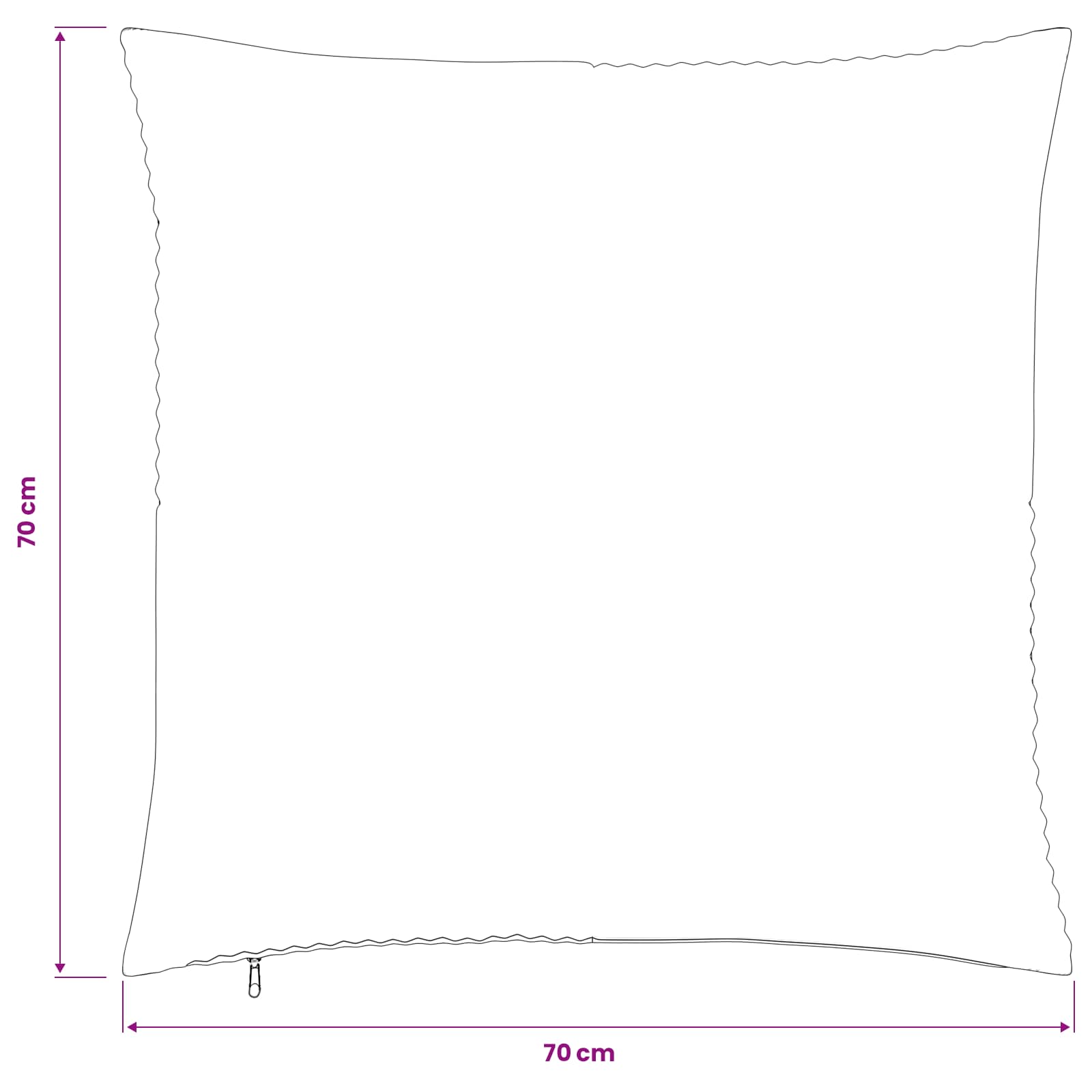 Presvlaka za jastuk 6 pcs ALMELO Zelena 70 x 70 cm Kord