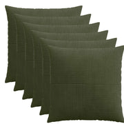 Presvlaka za jastuk 6 pcs ALMELO Zelena 80 x 80 cm Kord
