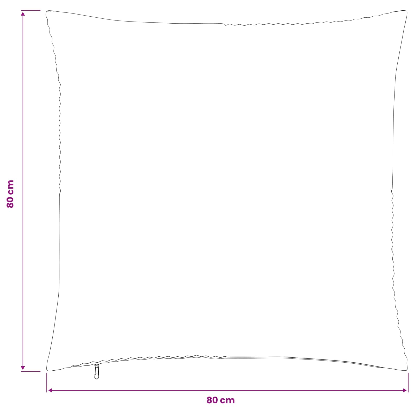 Presvlaka za jastuk 6 pcs ALMELO Zelena 80 x 80 cm Kord
