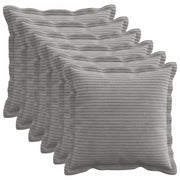 Presvlaka za jastuk 6 kom. HOUTEN Svjetlosiva 30 x 30 cm Kord