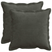 Presvlaka za jastuk 2 kom. HOUTEN Antracit 30 x 30 cm Kord