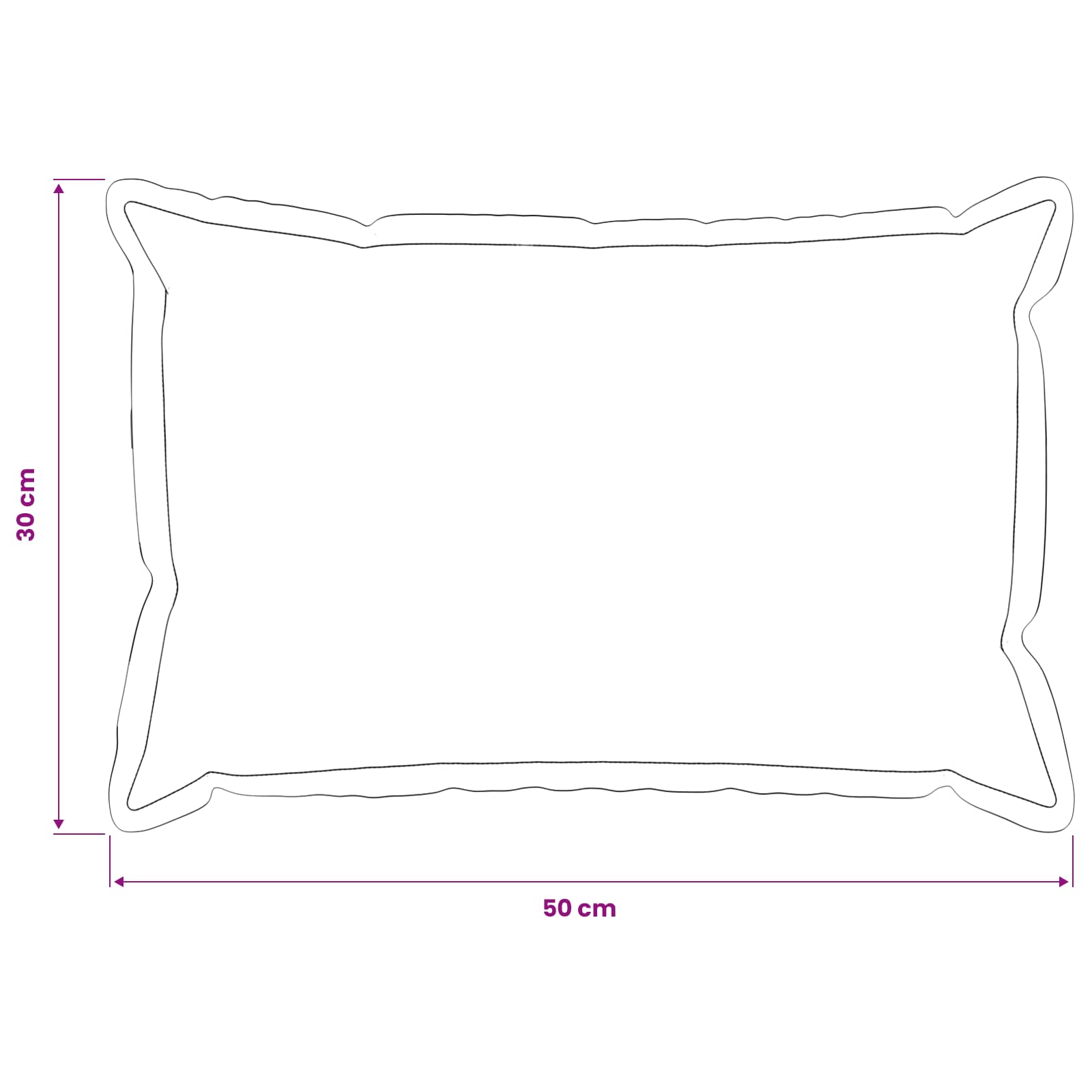 Presvlaka za jastuk 6 pcs HOUTEN Svjetlosiva 30 x 50 cm Bouclé