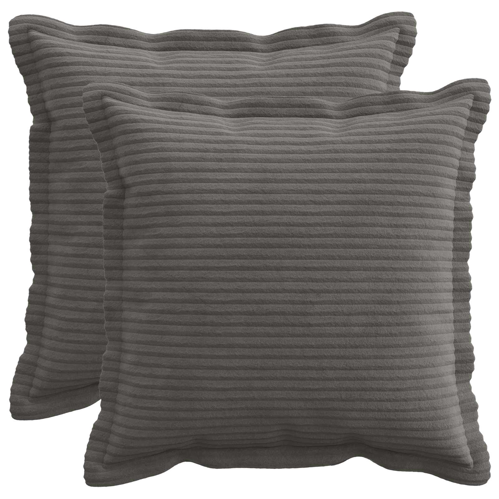 Presvlaka za jastuk 2 kom. HOUTEN Tamnosiva 35 x 35 cm Kord