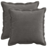 Presvlaka za jastuk 2 kom. HOUTEN Tamnosiva 35 x 35 cm Kord