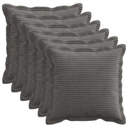 Presvlaka za jastuk 6 kom. HOUTEN Tamnosiva 35 x 35 cm Kord