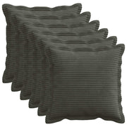 Presvlaka za jastuk 6 kom. HOUTEN Antracit 35 x 35 cm Kord