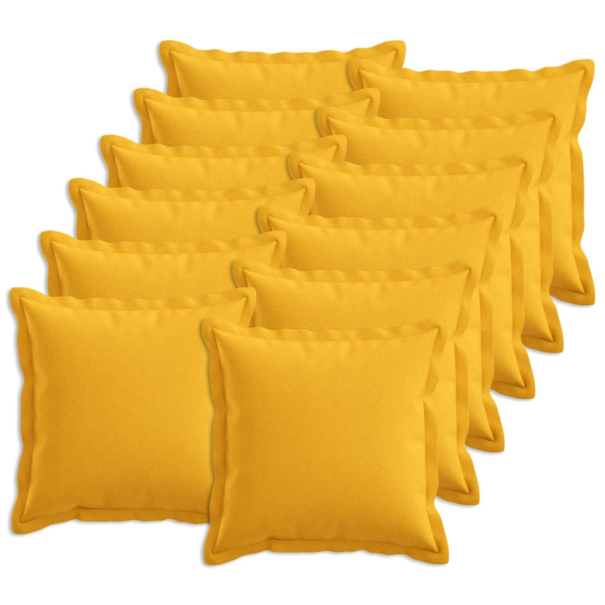 Presvlaka za jastuk 12 pcs HOUTEN Svijetlo žuta 40 x 40 cm