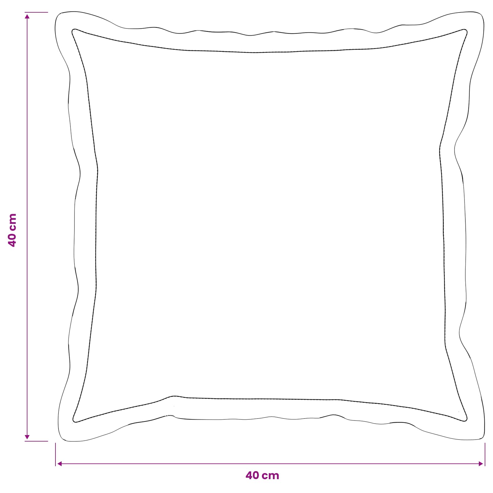 Presvlaka za jastuk 6 pcs HOUTEN Bež 40 x 40 cm Bouclé
