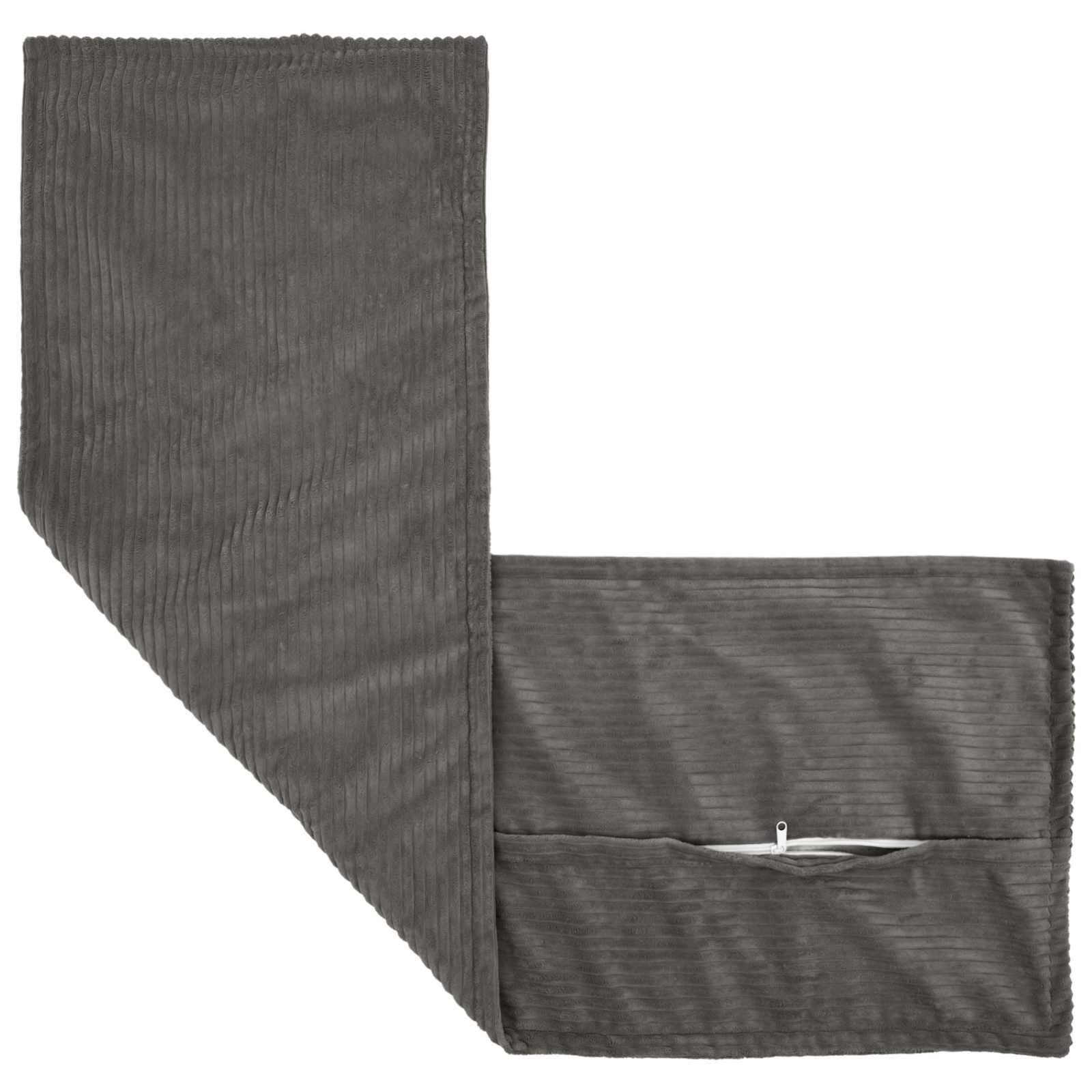 Presvlaka za jastuk HOUTEN Tamnosiva 40 x 145 cm Kord