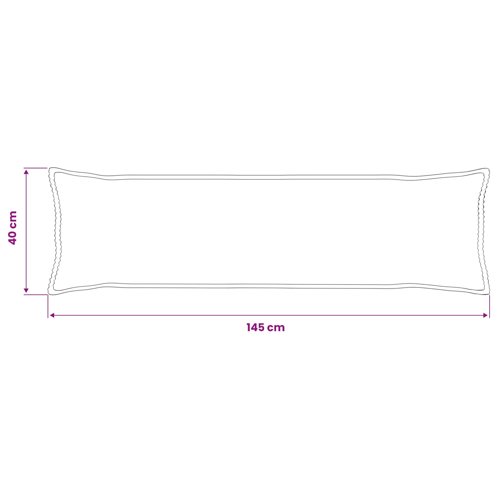 Presvlaka za jastuk HOUTEN Tamnosiva 40 x 145 cm Kord