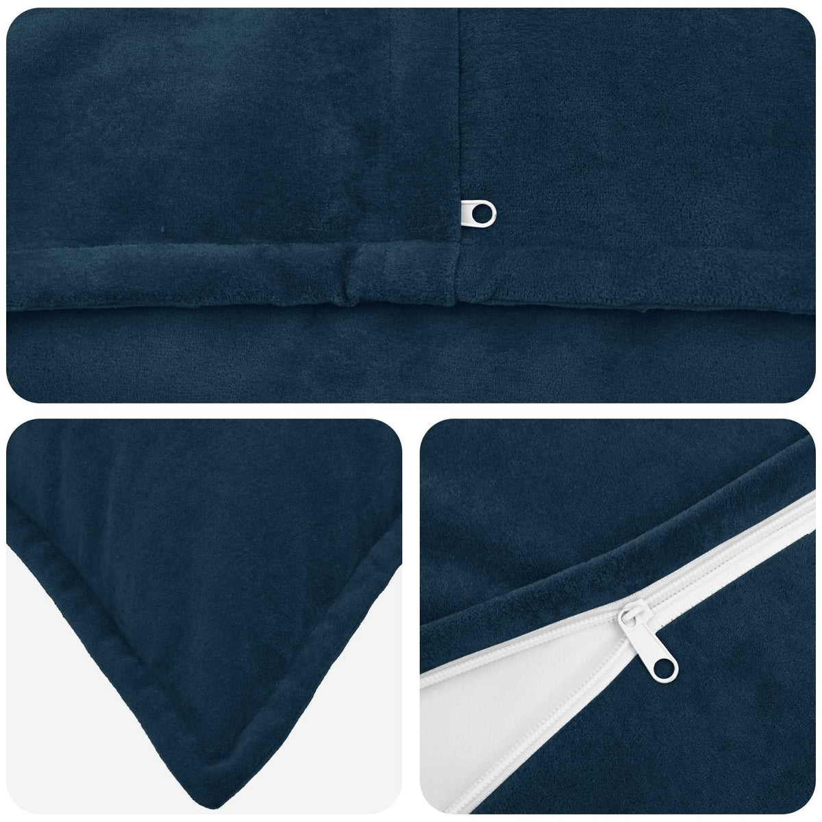 Presvlaka za jastuk HOUTEN Plava 40 x 145 cm Mikrofibra Flis