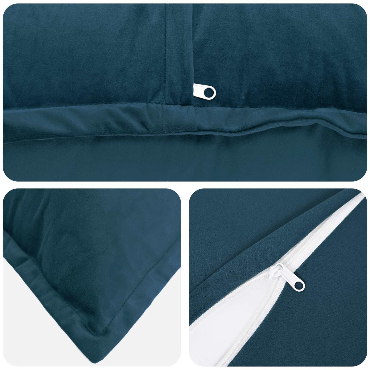 Presvlaka za jastuk 6 pcs HOUTEN Plava 40 x 60 cm Baršun