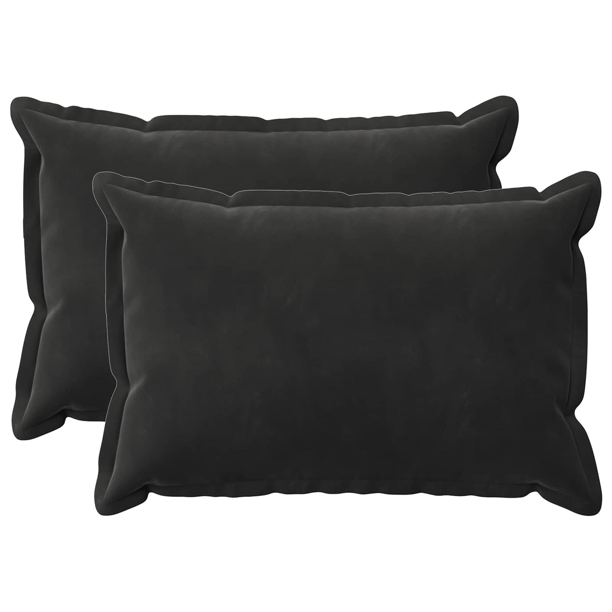 Presvlaka za jastuk 2 pcs HOUTEN Crna 40 x 60 cm Baršun