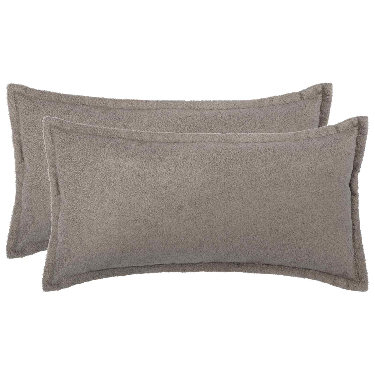 Presvlaka za jastuk 2 pcs HOUTEN Svjetlosiva 40 x 70 cm Bouclé