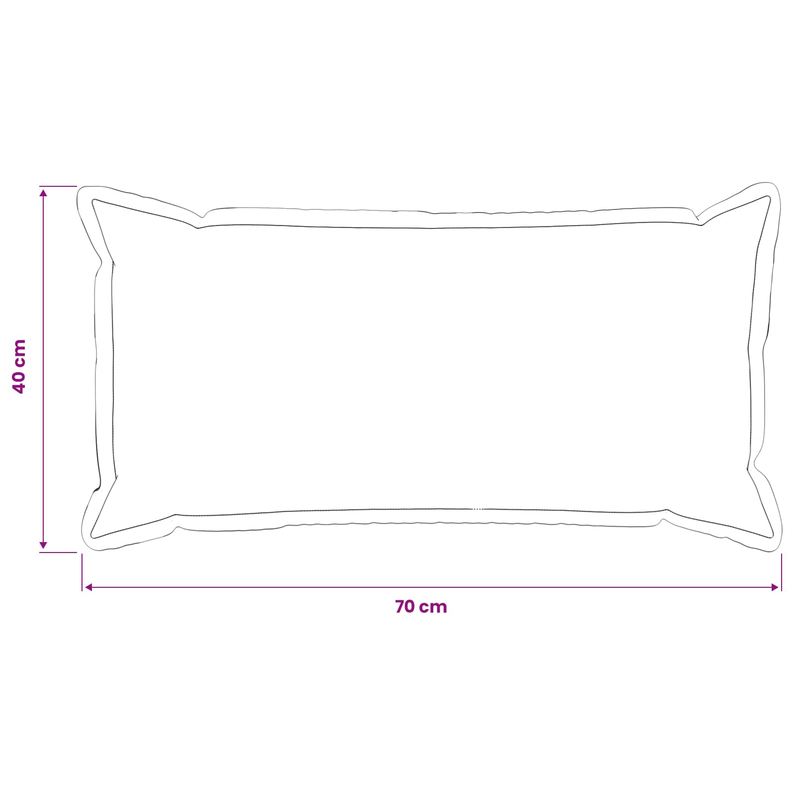 Presvlaka za jastuk 6 kom. HOUTEN Svjetlosiva 40 x 70 cm Bouclé
