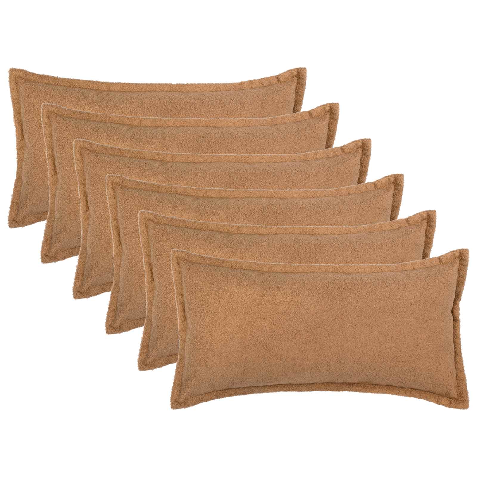 Presvlaka za jastuk 6 pcs HOUTEN Bež 40 x 70 cm Bouclé