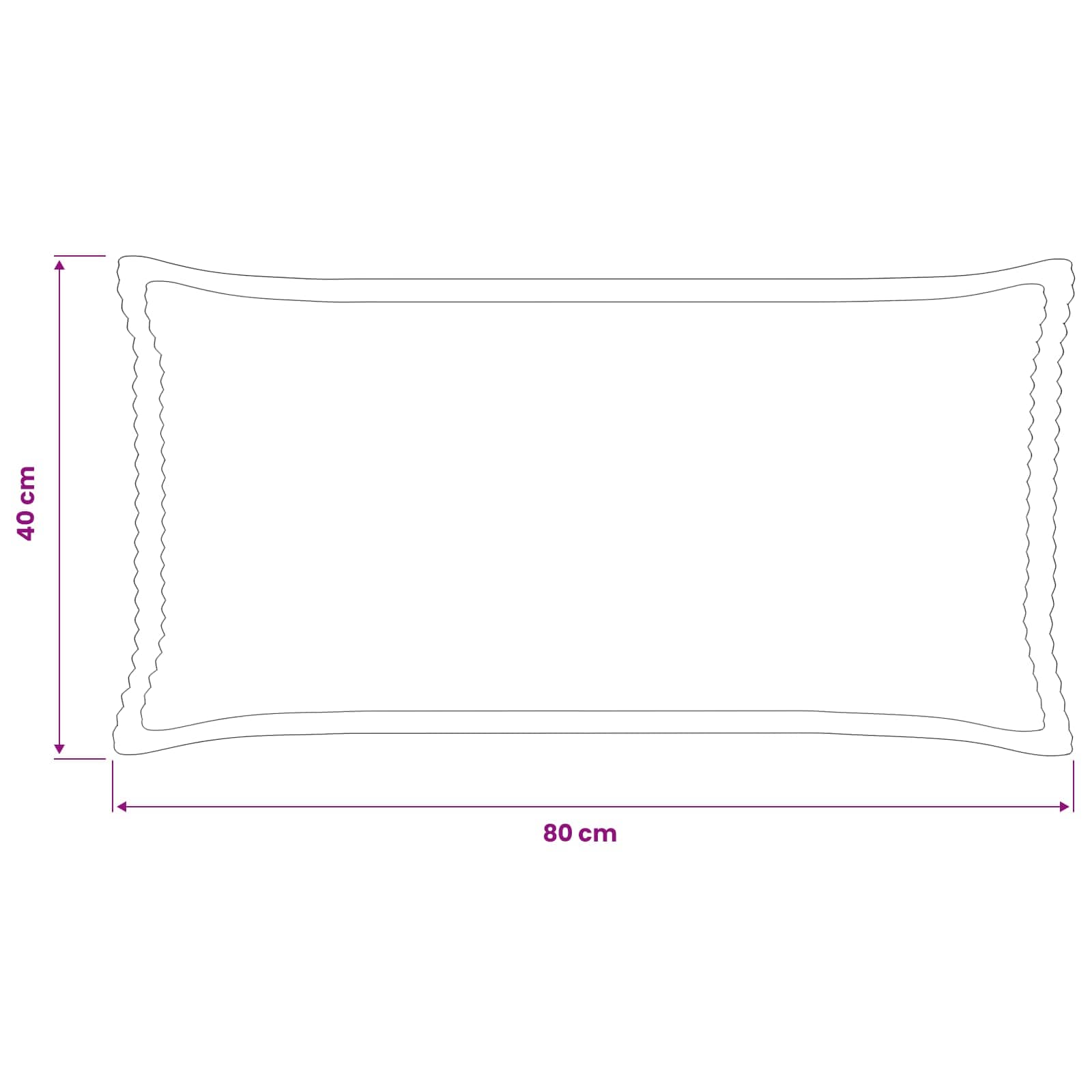 Presvlaka za jastuk 12 kom. HOUTEN Antracit 40 x 80 cm Kord