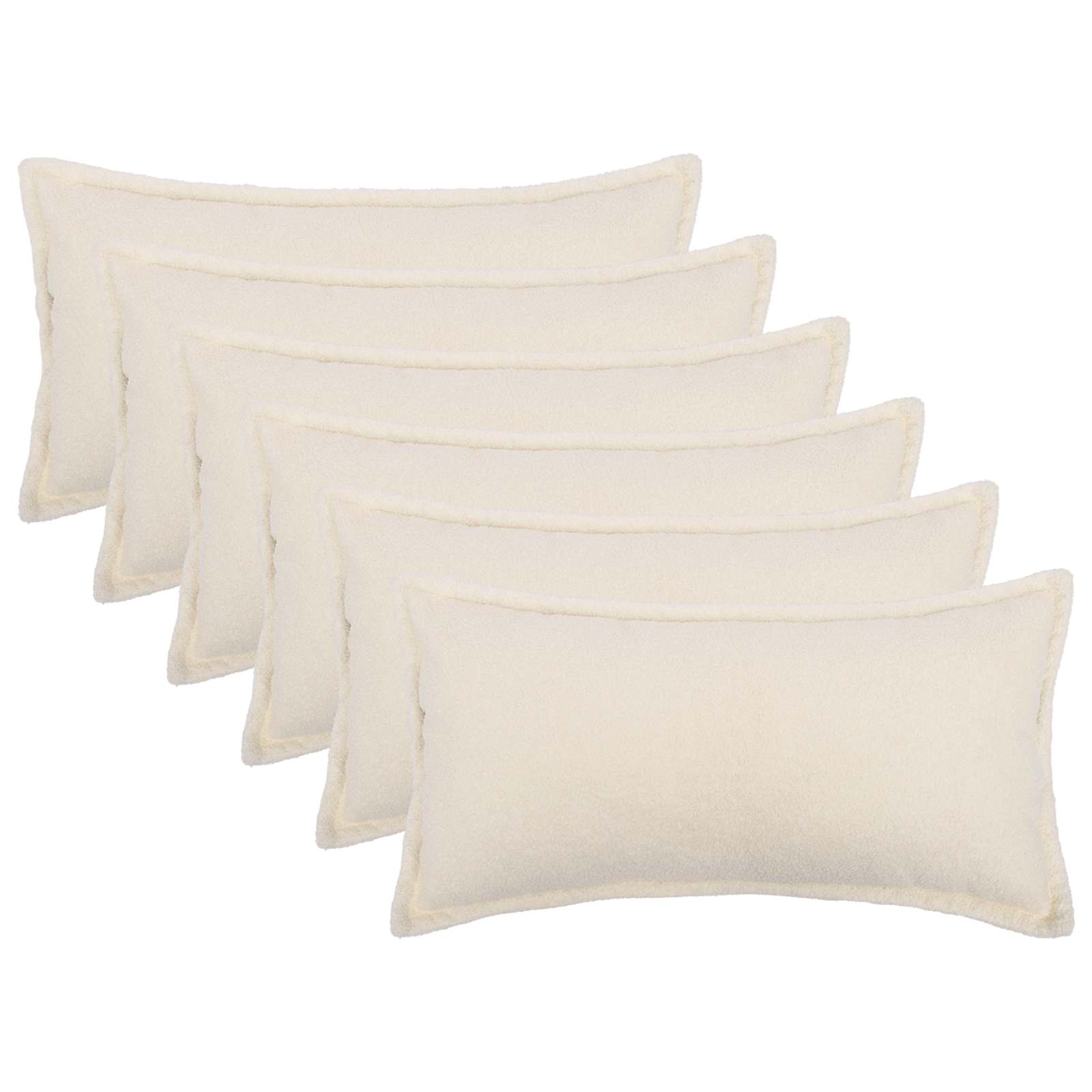 Presvlaka za jastuk 6 pcs HOUTEN Krem 40 x 80 cm Bouclé