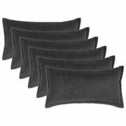 Presvlaka za jastuk 6 pcs HOUTEN Tamnosiva 40 x 80 cm Bouclé