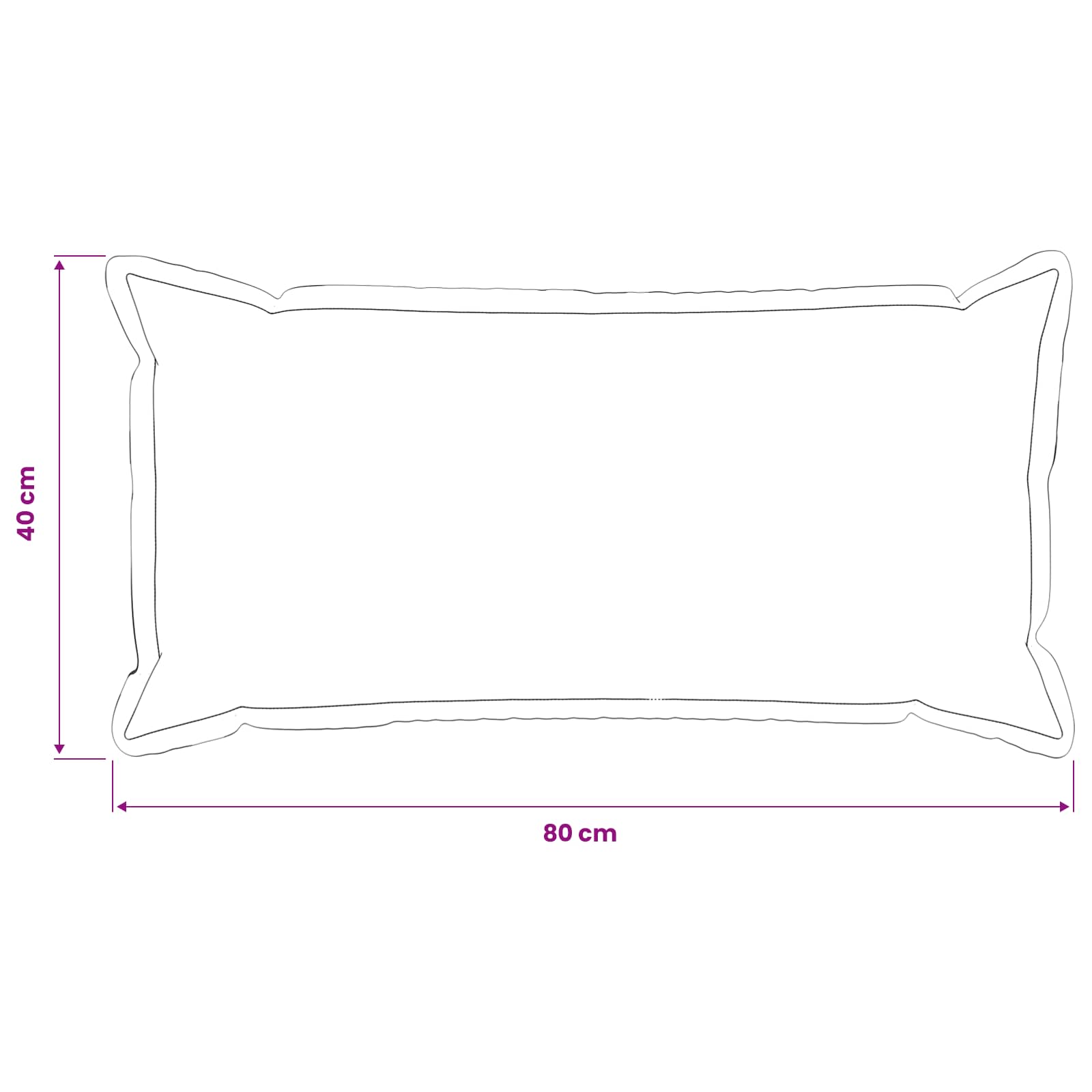Presvlaka za jastuk 6 pcs HOUTEN Tamnosiva 40 x 80 cm Bouclé
