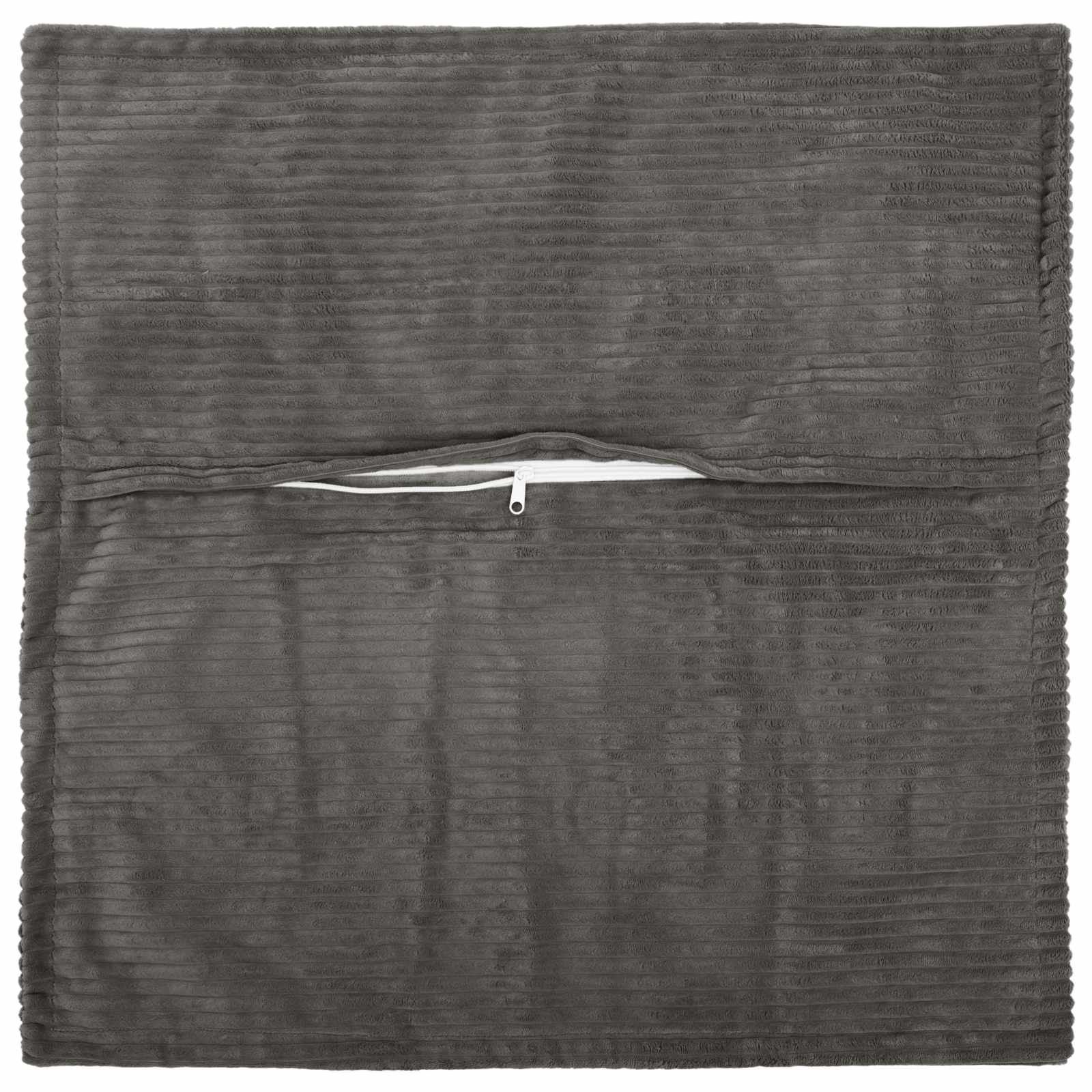 Presvlaka za jastuk 6 kom. HOUTEN Tamnosiva 45 x 45 cm Kord