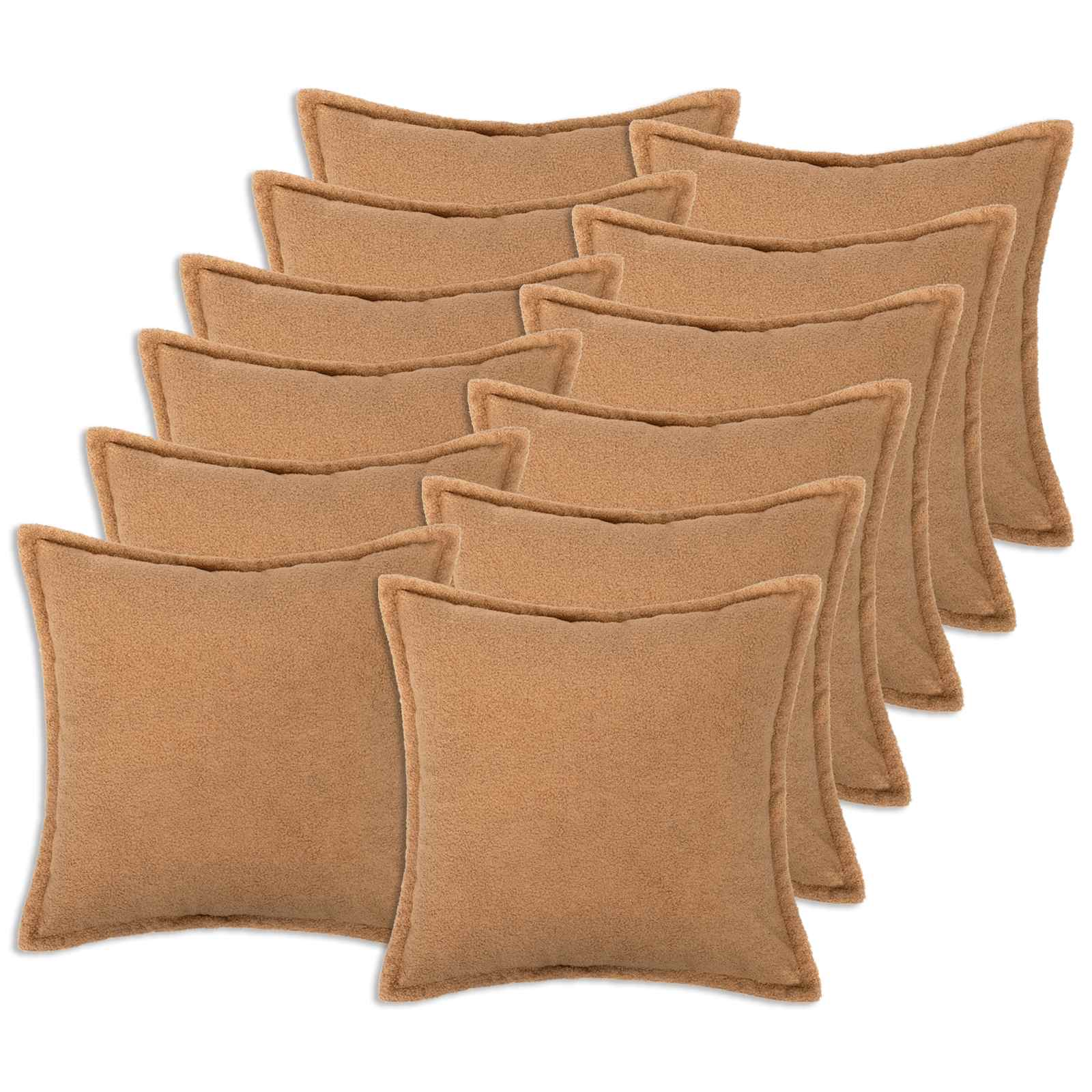 Presvlaka za jastuk 12 pcs HOUTEN Bež 50 x 50 cm Bouclé