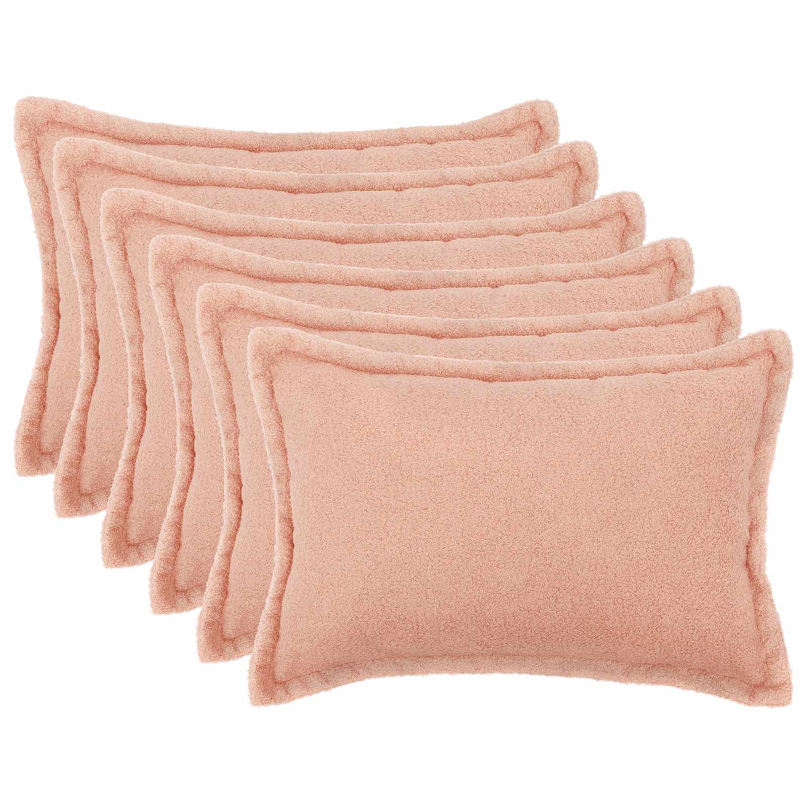 Presvlaka za jastuk 6 pcs HOUTEN Ružičasta 50 x 75 cm Bouclé