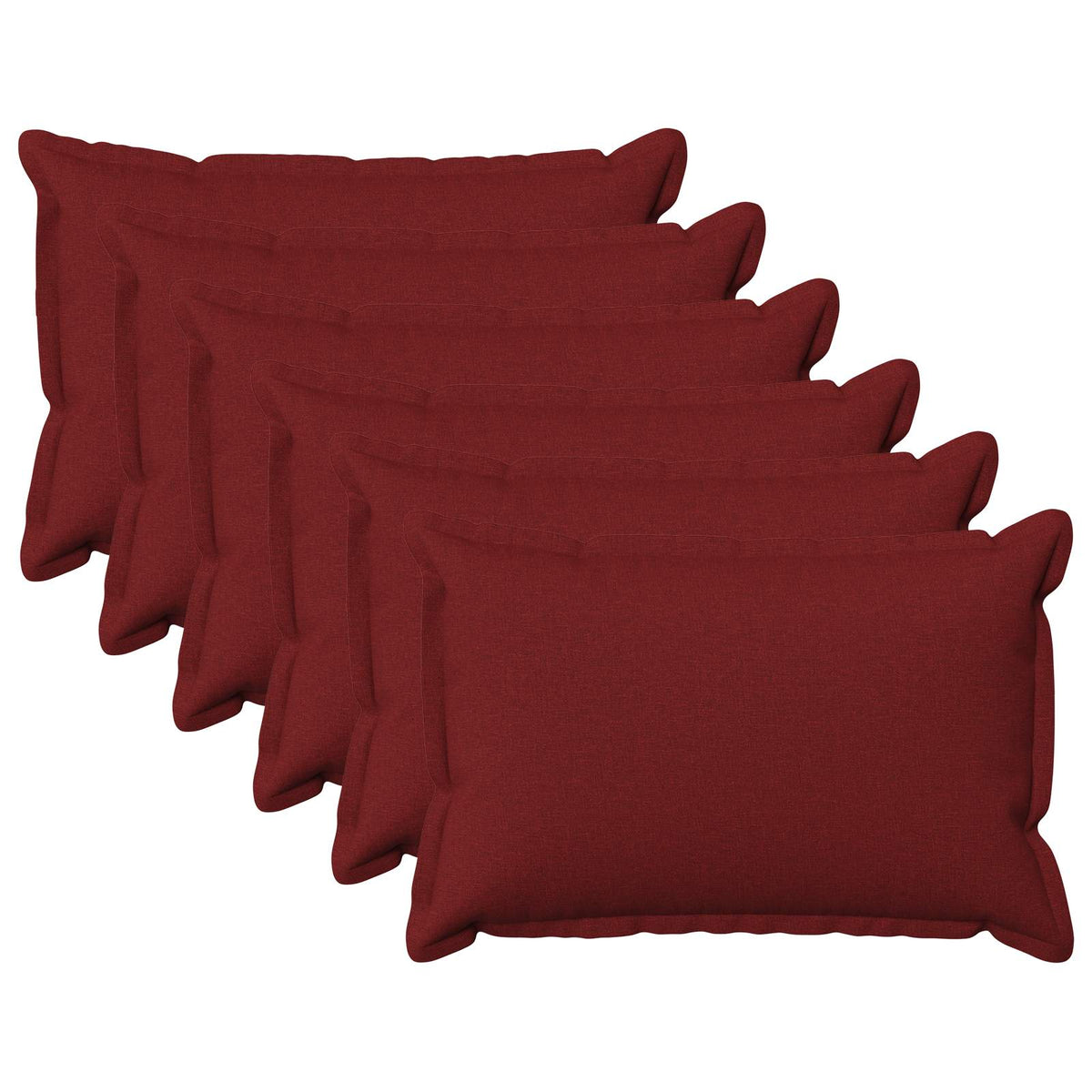 Presvlaka za jastuk 6 pcs HOUTEN Vinska crvena 50 x 80 cm