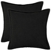 Presvlaka za jastuk 2 pcs HOUTEN Crna 55 x 55 cm Bouclé