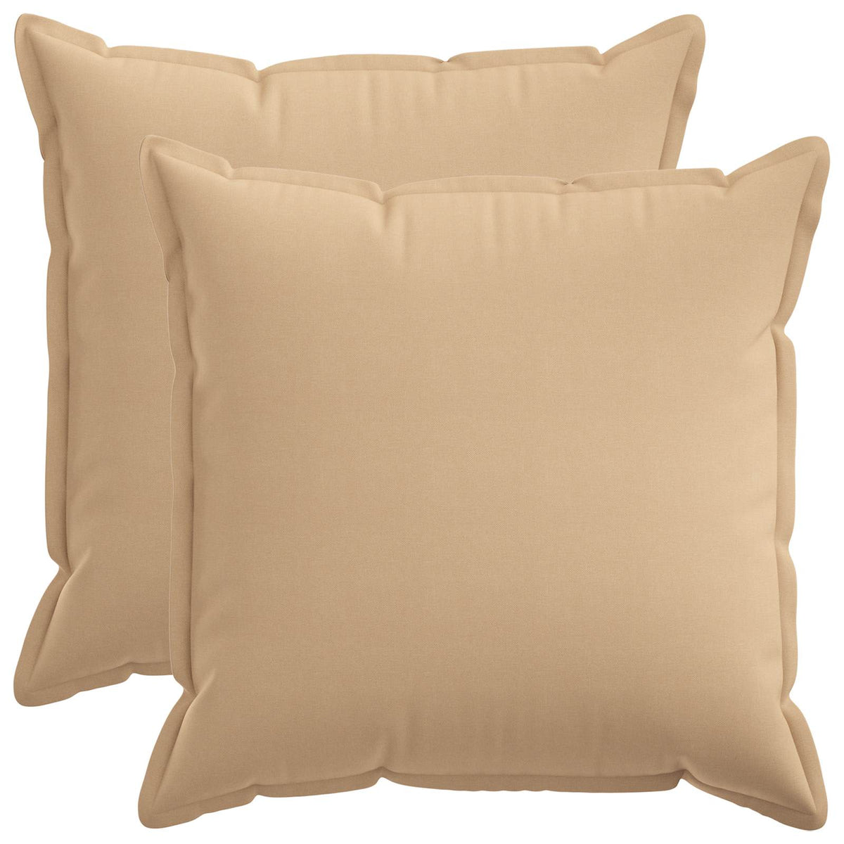 Presvlaka za jastuk 2 pcs HOUTEN Krem 60 x 60 cm Umjetni lan