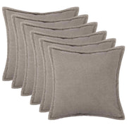 Presvlaka za jastuk 6 pcs HOUTEN Svjetlosiva 65 x 65 cm Bouclé