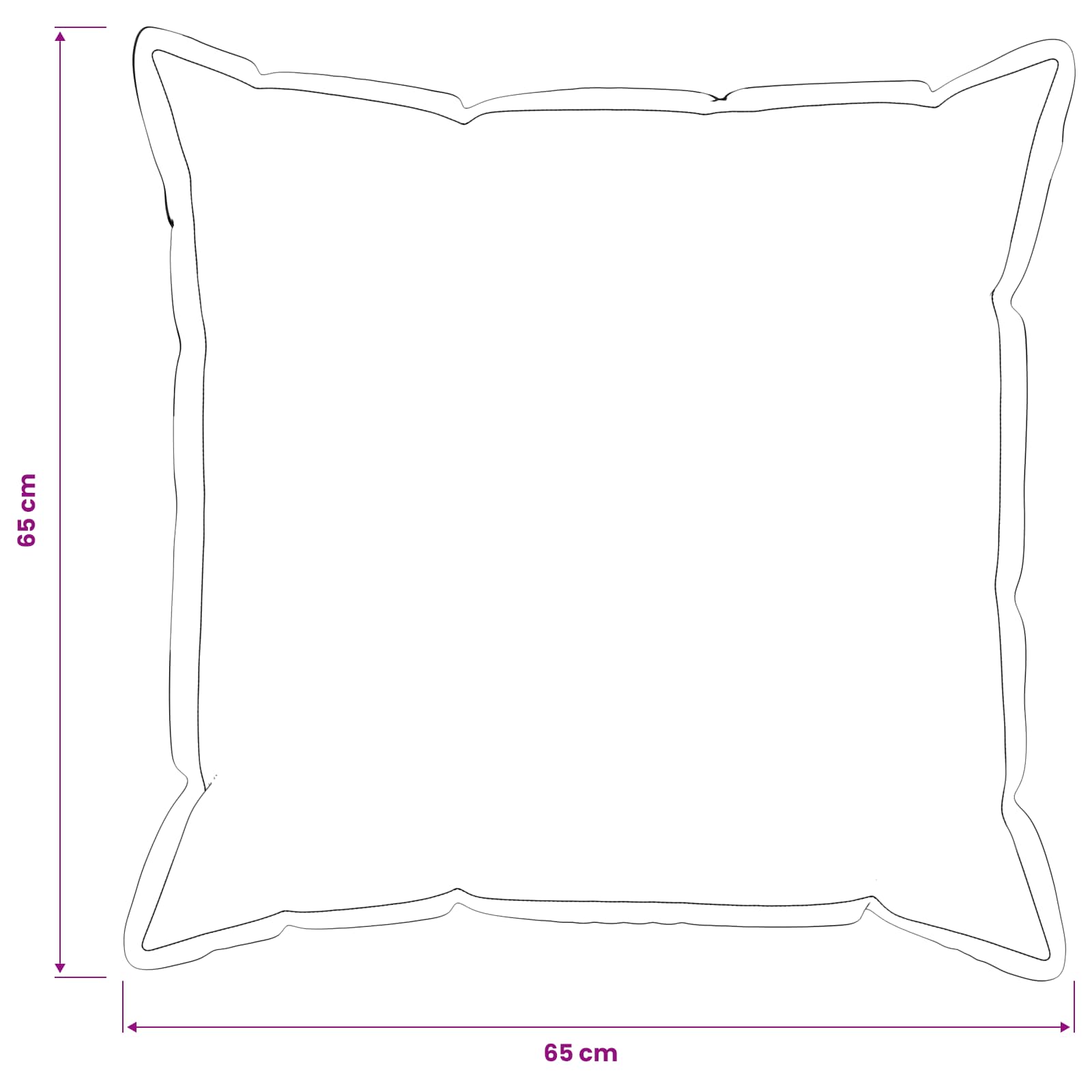 Presvlaka za jastuk 6 pcs HOUTEN Svjetlosiva 65 x 65 cm Bouclé
