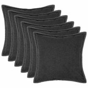 Presvlaka za jastuk 6 pcs HOUTEN Tamnosiva 65 x 65 cm Bouclé
