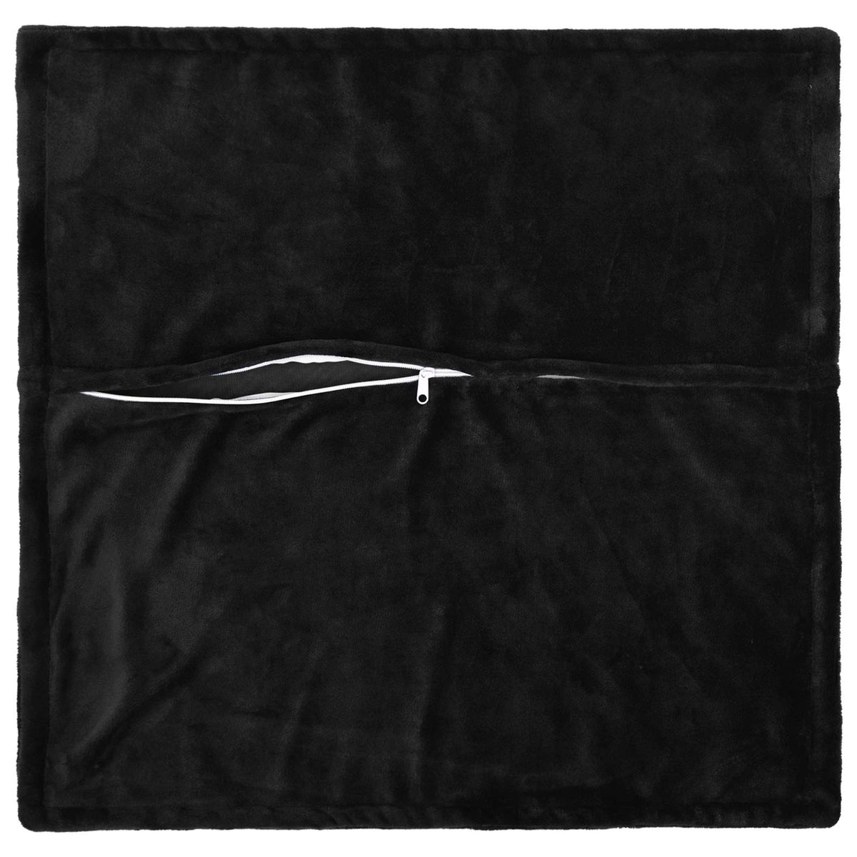 Presvlaka za jastuk 2 pcs HOUTEN Crna 65 x 65 cm Flanel