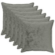 Presvlaka za jastuk 6 pcs HOUTEN Tamnosiva 65 x 65 cm Flanel
