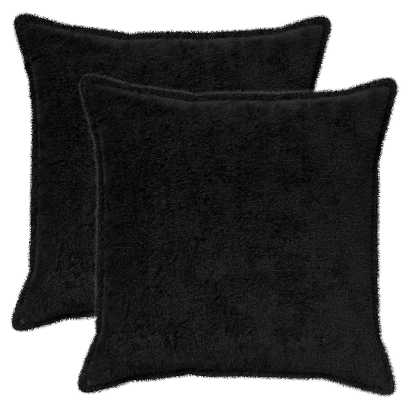 Presvlaka za jastuk 2 kom. HOUTEN Crna 65 x 65 cm