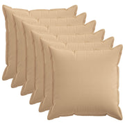 Presvlaka za jastuk 6 pcs HOUTEN Krem 80 x 80 cm Umjetni lan