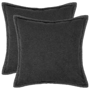 Presvlaka za jastuk 2 pcs HOUTEN Tamnosiva 80 x 80 cm Bouclé