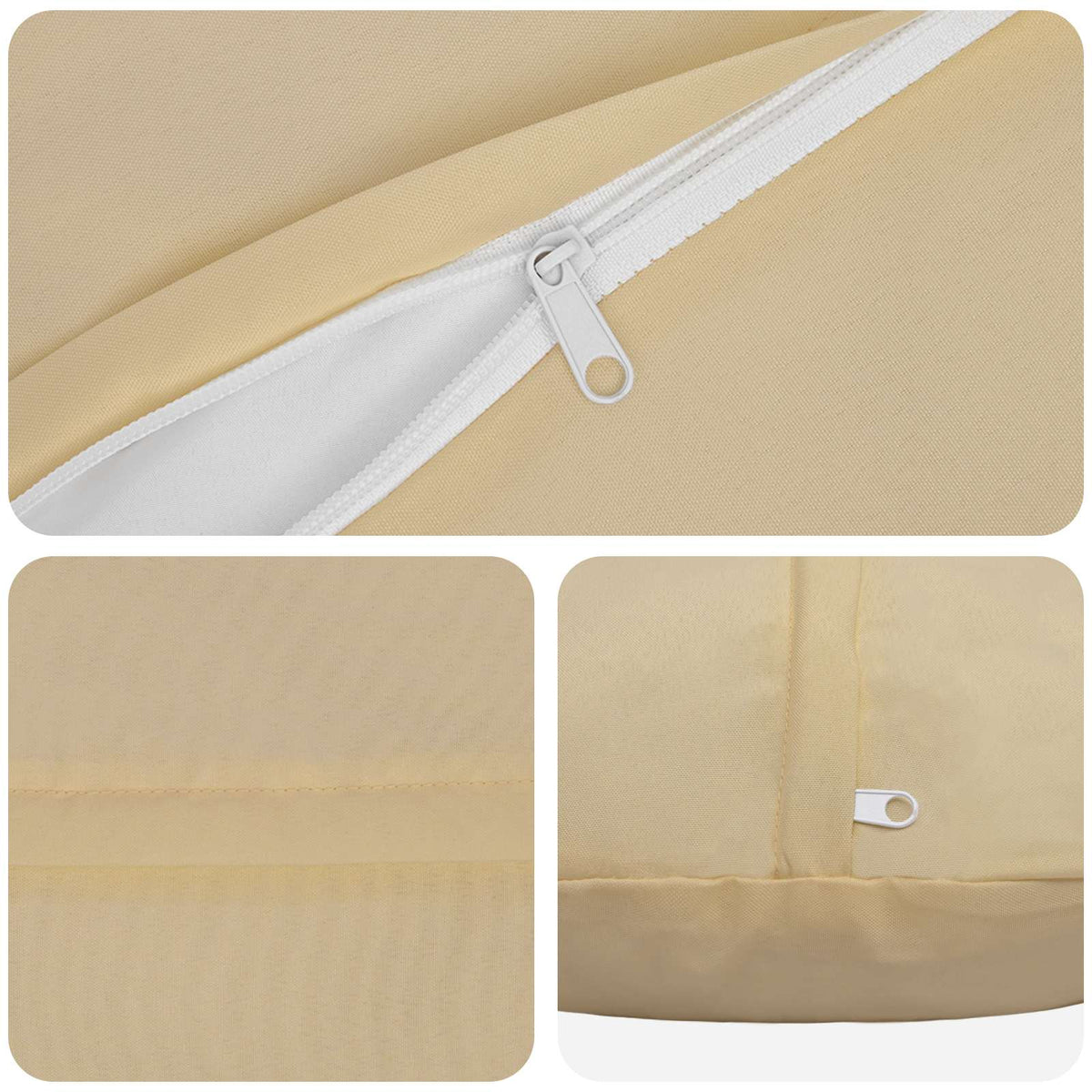 Presvlaka za jastuk 2 pcs HEERLEN Bež Ø 30 cm Poliester
