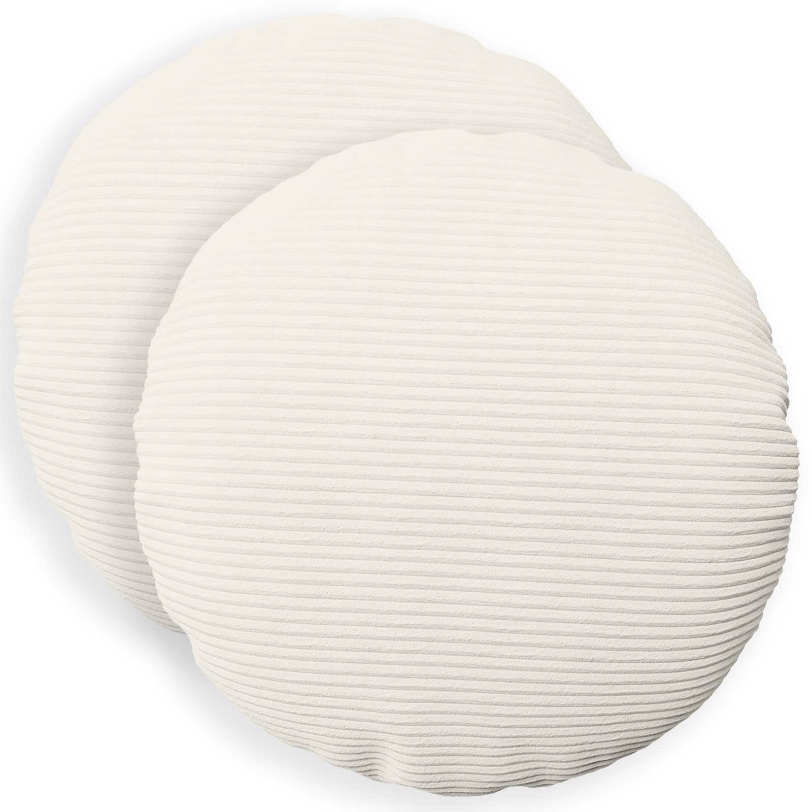 Presvlaka za jastuk 2 pcs HEERLEN Krem Ø 40 cm Kord