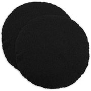 Presvlaka za jastuk 2 pcs HEERLEN Crna Ø 40 cm Bouclé