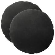 Presvlaka za jastuk 2 pcs HEERLEN Crna Ø 50 cm Baršun