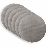 Presvlaka za jastuk 6 pcs HEERLEN Svjetlosiva Ø 50 cm Kord
