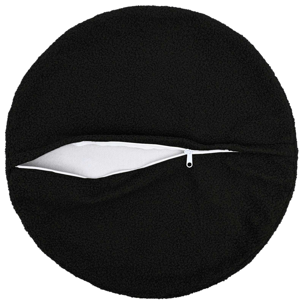 Presvlaka za jastuk 6 pcs HEERLEN Crna Ø 50 cm Bouclé