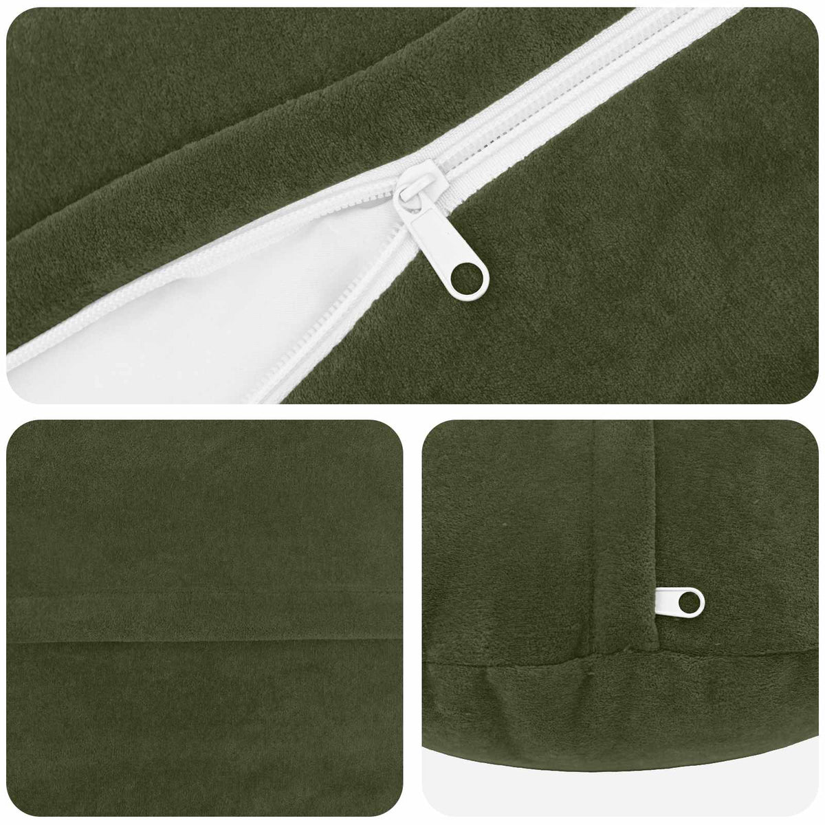 Presvlaka za jastuk 6 pcs HEERLEN Zelena Ø 60 cm